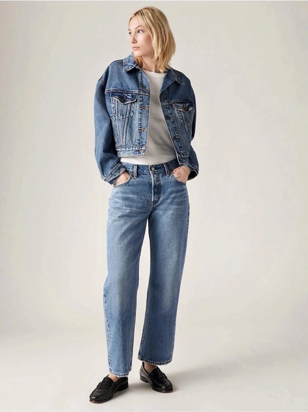 Levi's 501 '90s Ankle Women's Jeans Women's Straight Leg Jeans in Blue (31x27)
